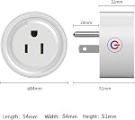 Zigbee Smart Plug, Prakriti Smart Zigbee Plugs | Compatabile with Google Assistant, Alexa, Hubitat (2 Pack)