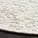 SAFAVIEH Trace Collection Area Rug - 6' Round, Ivory, Handmade Wool, Ideal for High Traffic Areas in Living Room, Bedroom (TRC101C)