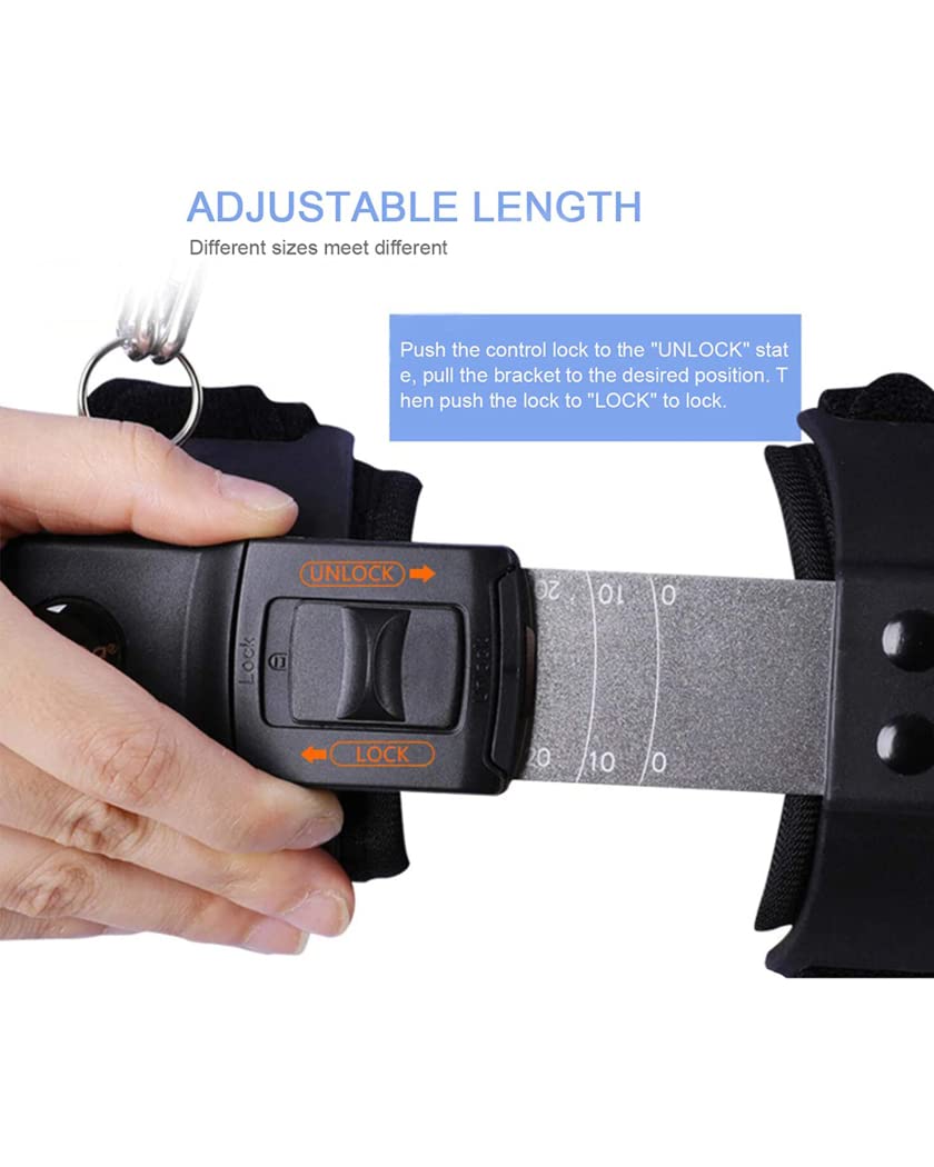 Codera ajustable Ortesis de codo con bisagras Extensión del brazo Soporte para fracturas Fijador de férula Recuperación de lesiones postoperatorias Eslinga para brazo y codo, derecha (izquie