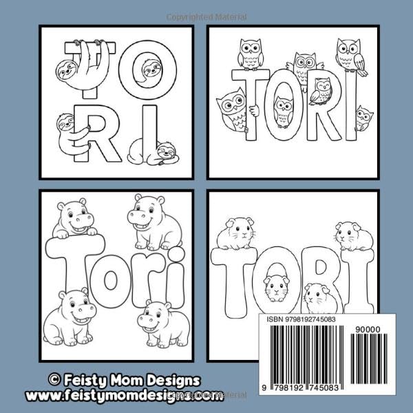 Color My Name: TORI: 75 Unique Designs Featuring Your Name image 3