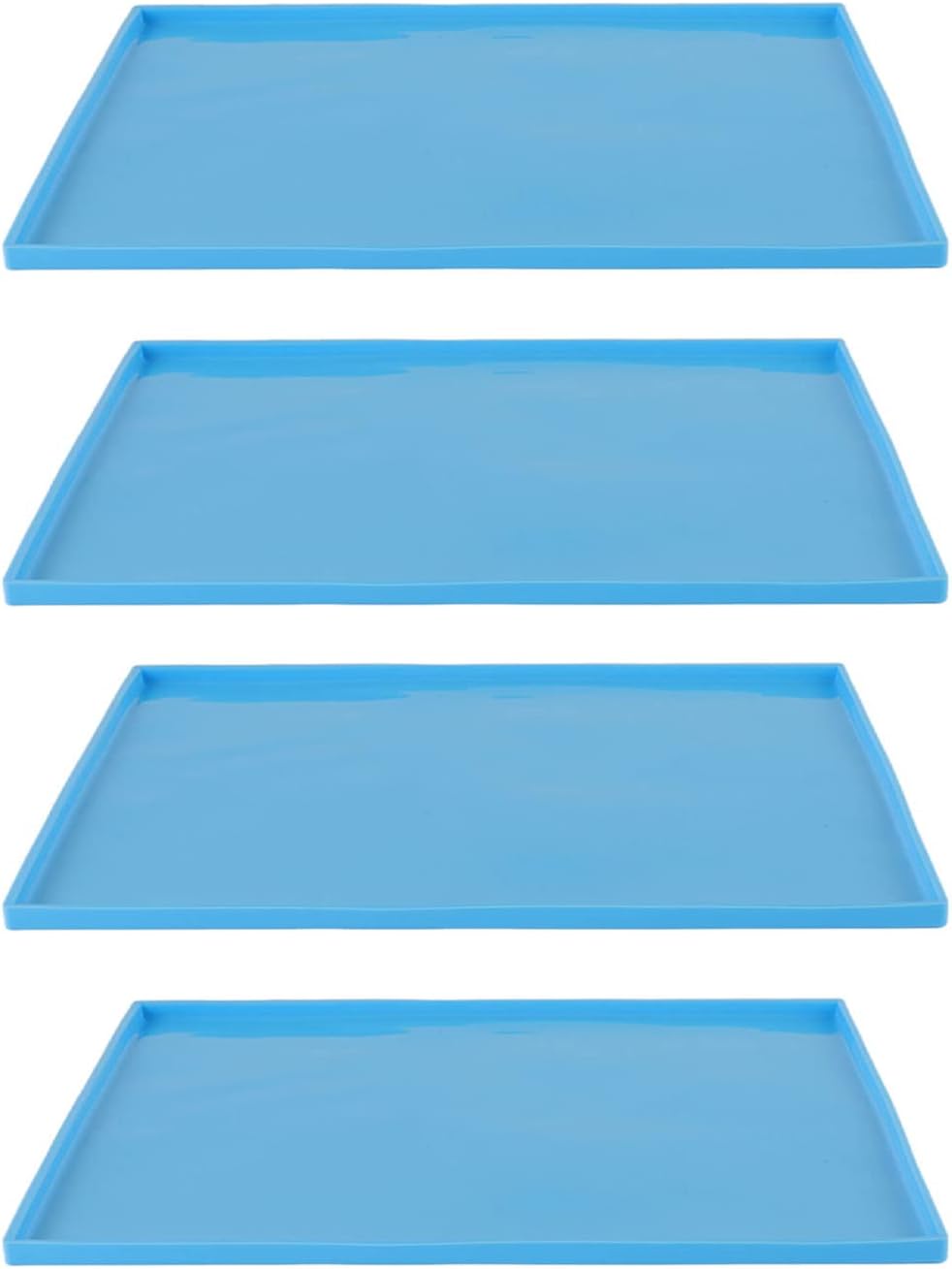4Pcs Silicone Dehydrator Mats, Portable Silicone Sheets Food Grade Silicone Tray Liner High Temperature Prevent Sticking Silicone Tray Liner Reusable Fruit Dehydrator