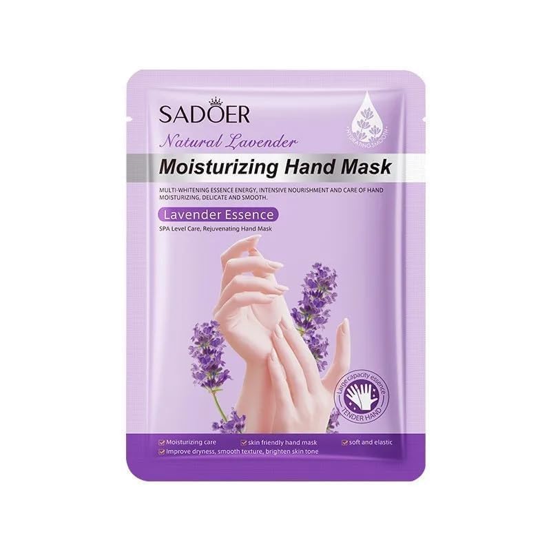 Lavender Moisturizing Hand Mask Gloves (1 Pair) | Hydrating Spa Gloves for Dry, Rough & Cracked Hands | Softening & Nourishing Hand Care Mask for Men & Women | Exfoliating Beauty Gloves-image-49