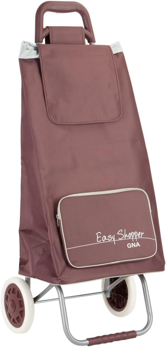GNA Foldable Easy Shopper Trolley, Red