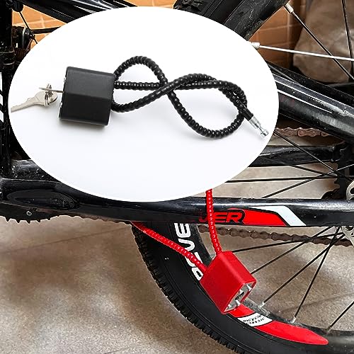 2 Pezzi Lucchetti in Corda d'acciaio con Chiavi