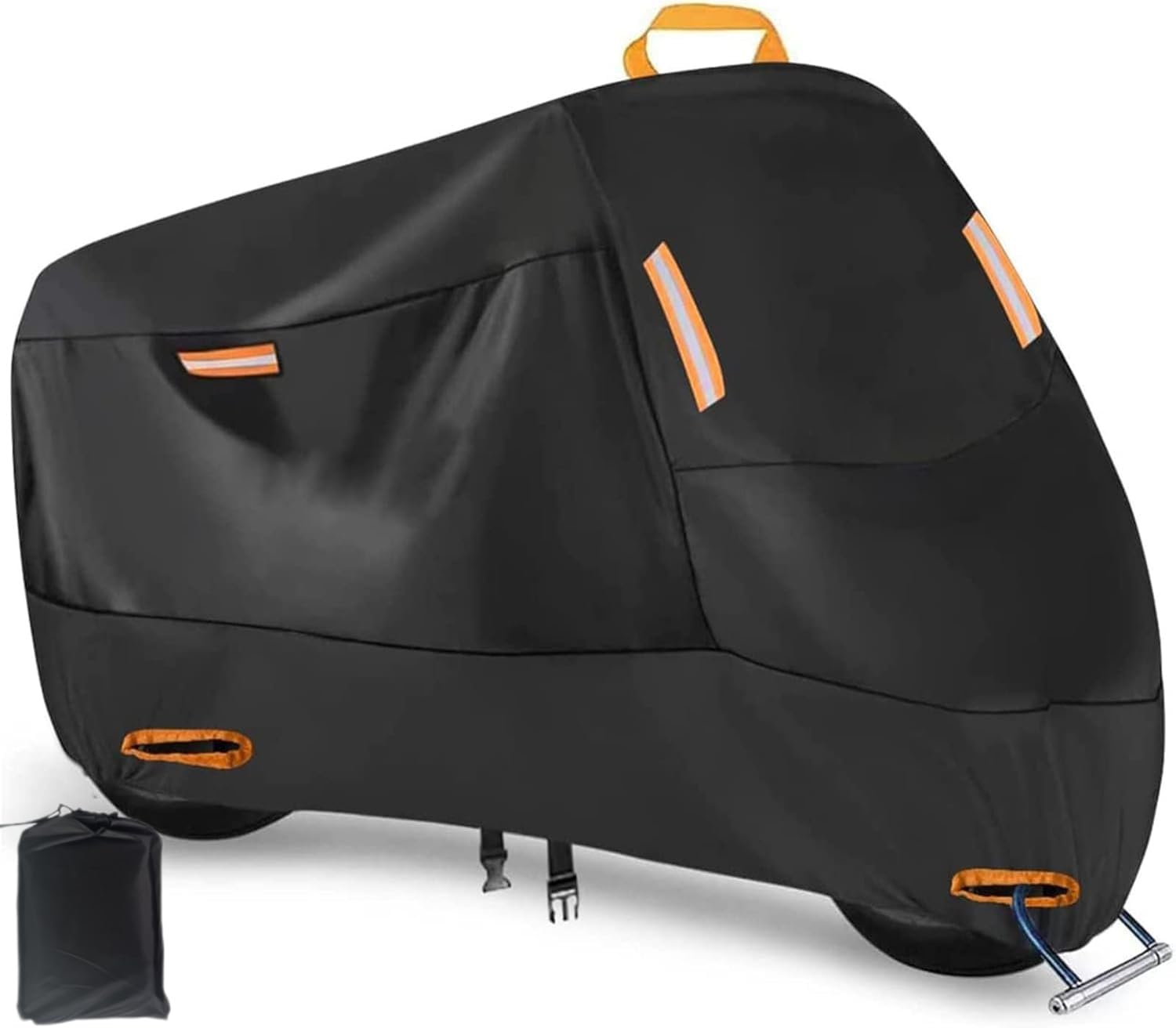 Motorcycle Bike Cover Waterproof Outdoor, Motorcycle Bike Covers for Outside Storage Motorbike Accessories (3XL: 265cm x 105cm x 125cm)