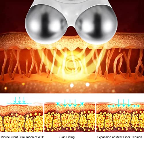 2023 New Microcurrent Face Device Roller,Lift The Face And Tighten The Skin Usb Mini Microcurrent Face Lift Skin For Facial Wrinkle Remover Toning Device(White) #TOP4