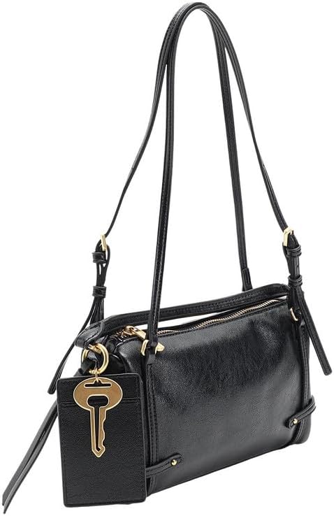 URBAN REVIVO Women's 2026 Spring Key Charm Top Handle Shoulder Bag - Image 3