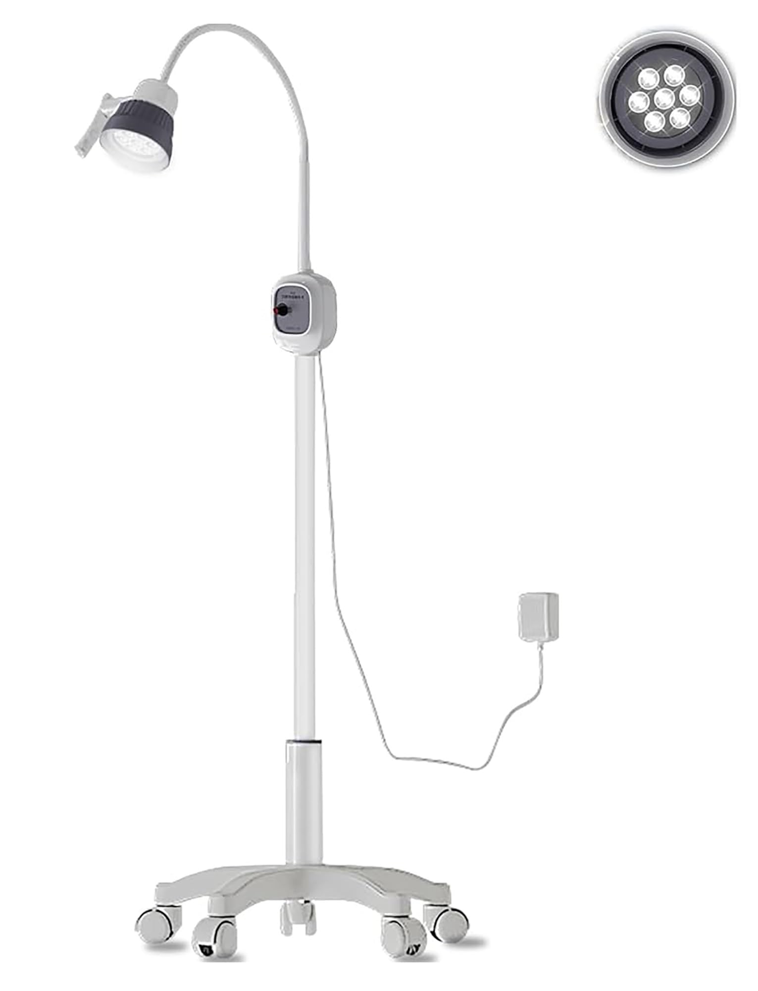Lampada for visita chirurgica con scatola/senza scatola Lampada for visita medica da pavimento Lampada mobile senza ombre con ruote universali (versione aggiornata)(Without box)