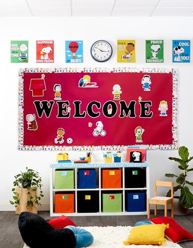 Eureka Peanuts Lineup Extra Wide Decorative Classroom and Bulletin Board Trim for Teachers, 3.25" Wide, 12 Strips for 37 Total Feet - image 7