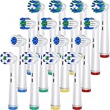 Ersatzbürstenköpfe kompatibel mit Oral B Braun, Packung mit 16 elektrischen Zahnbürstenköpfen für Oral B , professionelle Zahnbürstenköpfe für Oral B Pro1000