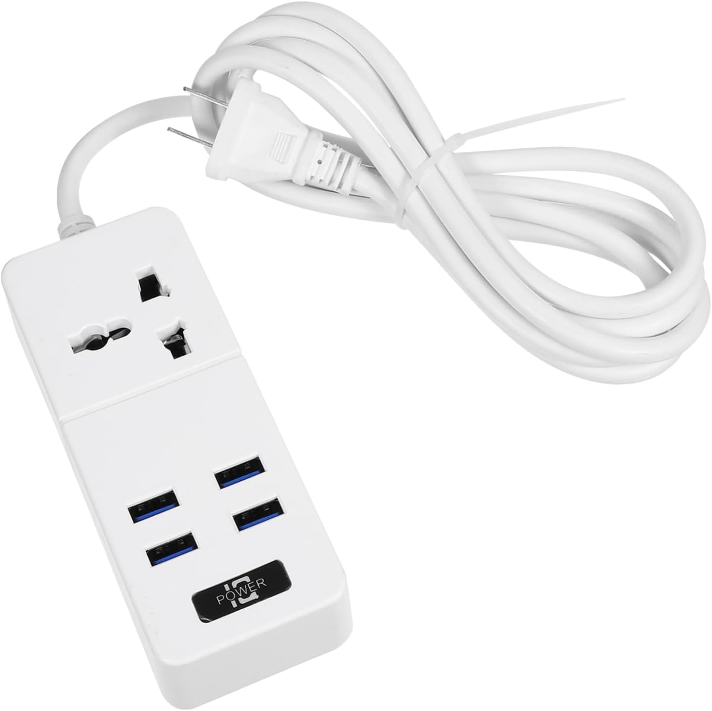 OSALADI 1pc USB Charging USB Ports for and Office Protector Us White Design for Charging of Multiple