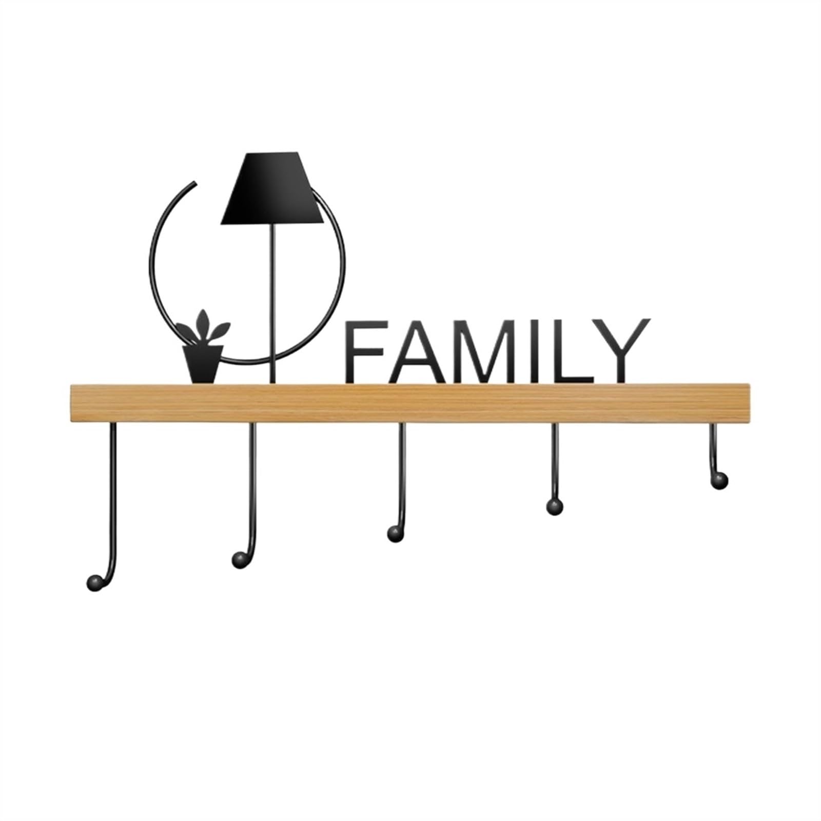 Zyyanshop One Color Wall Coat Rack Modern Wall Mounted Coat Rack Creative Entrance Key Book Bag Hanging Hooks Into The Door After The Storage Without Punching Hole