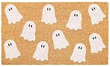JarThenaAMCS Halloween Coir Welcome Doormat Natural Coir Floor Mat Non-Slip Entrance Door Rug for Indoor Outdoor Home Bathroom Decor, 16.5 x 29 Inch