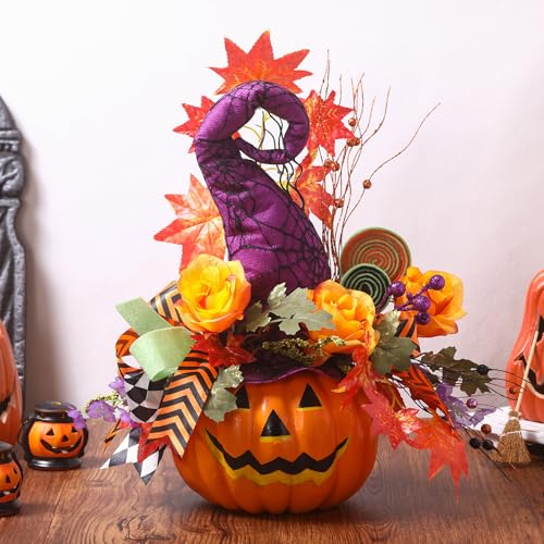 Daifunli Halloween Table Centerpieces Decorations Halloween Table Artificial Flowers Tabletop