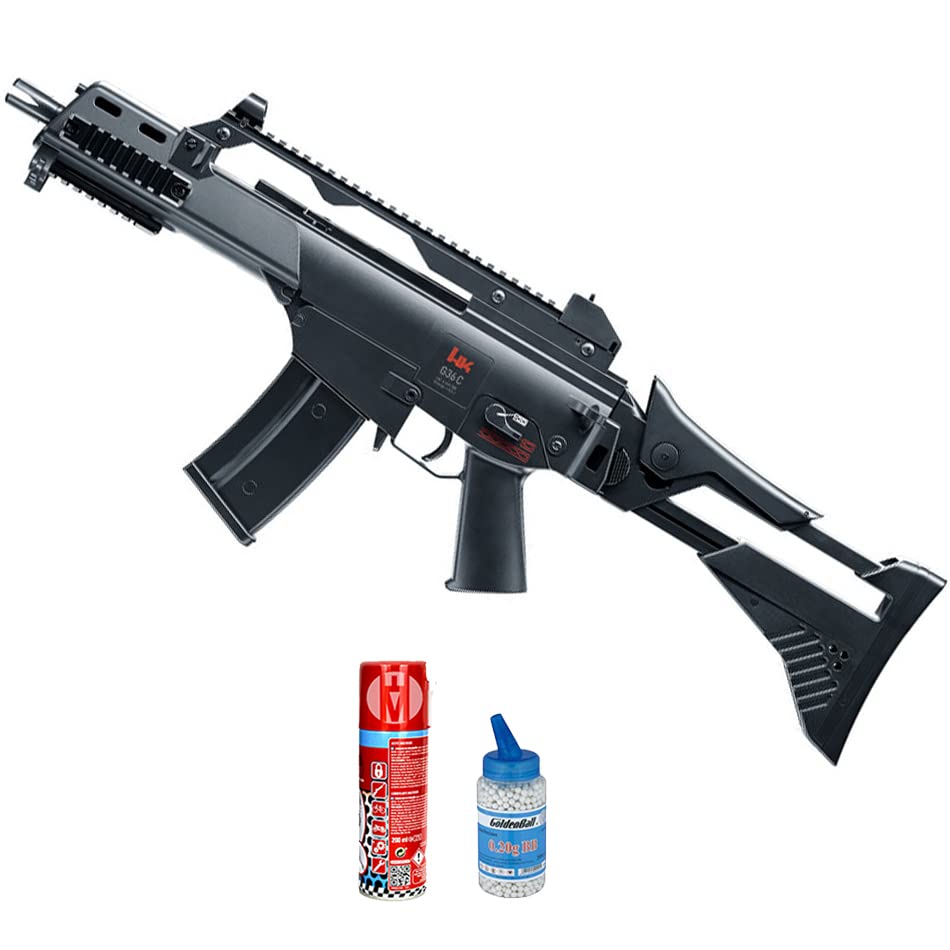 Arme Airsoft HK G36C IDZ Advance électrique (6 mm) | Arme Longue Semi-Automatique à Billes en PVC...