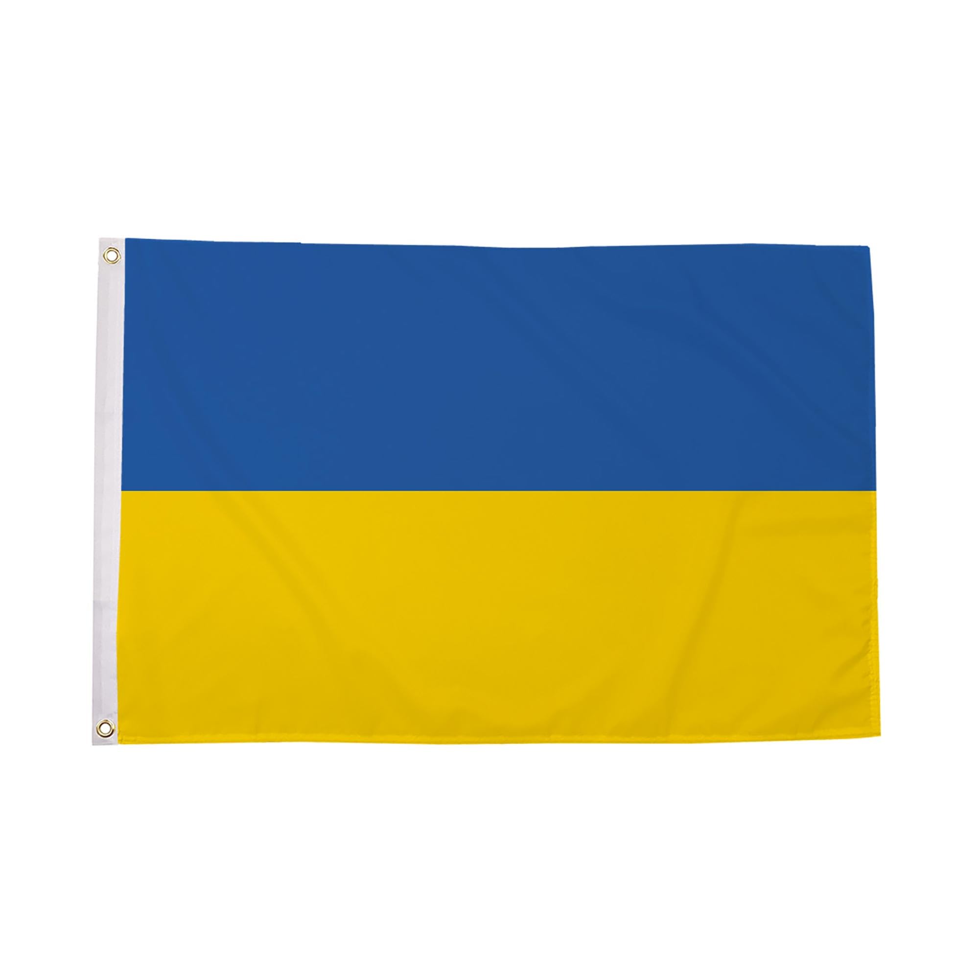 Flagmax Ukaine Flag 3ft x 2ft (90cm x 60cm) - Durable Flag with Eyelets for Outdoor and Indoor Use Flag for Home, Office, or Events