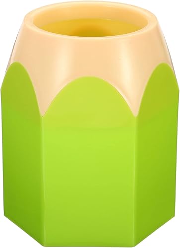 PATIKIL Soporte para lápices, soporte para bolígrafo para escritorio, bonito soporte de plástico para lápices, organizador de tazas, forma de lápiz,
