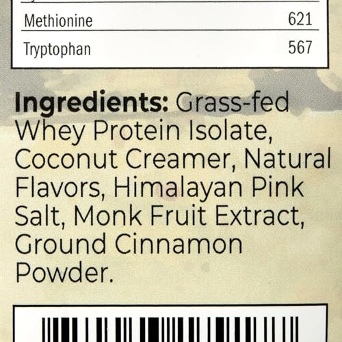 Image of Santa Cruz Paleo Whey Protein Powder, Vanilla Flavor, 20 G Grass Fed Whey Protein Isolate Per Serving, Gluten Free, Paleo & Keto Friendly, No Sugar Added, Protein Shake Mix, 20 Servings, 1.2 lb Bag