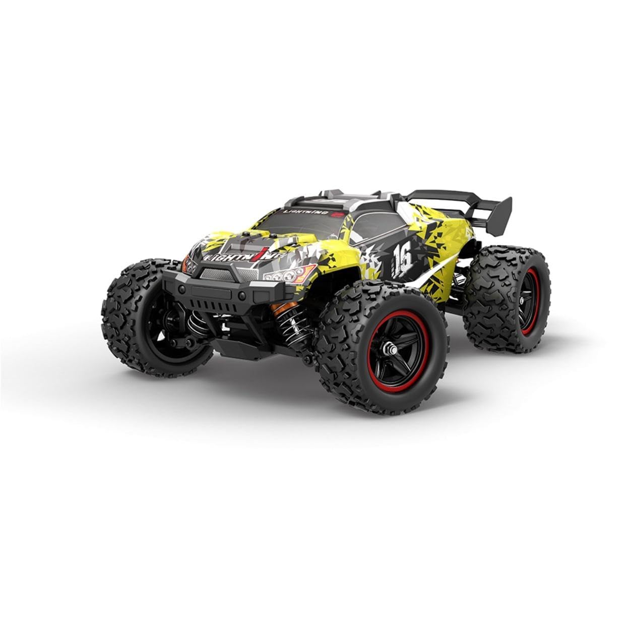 High Speed RC Truck,1:18 Large Remote Control Truck 4X4 RTR Fast RC Cars for Adults,All Terrains RC Monster Truck Off Road Hobby Electric Vehicle Toys Gifts for Kids, 1Li-po Batteries-image-3