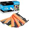 LeciRoba 117A f&uuml;r HP W2070A W2071A W2072A W2073A 117A Toner f&uuml;r HP Color Laser MFP-179fnw MFP-179fwg MFP-178nwg MFP-178nw 150nw 150a Drucker (2- Schwarz 1-Cyan 1-Magenta 1-Gelb)