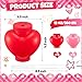 Amyhill 12 Pcs Valentine's Day Heart Shaped Cups with Lids and Straws 12 oz Plastic Heart Cups for Kids Party Favors, School Classroom Exchange Prizes Gift