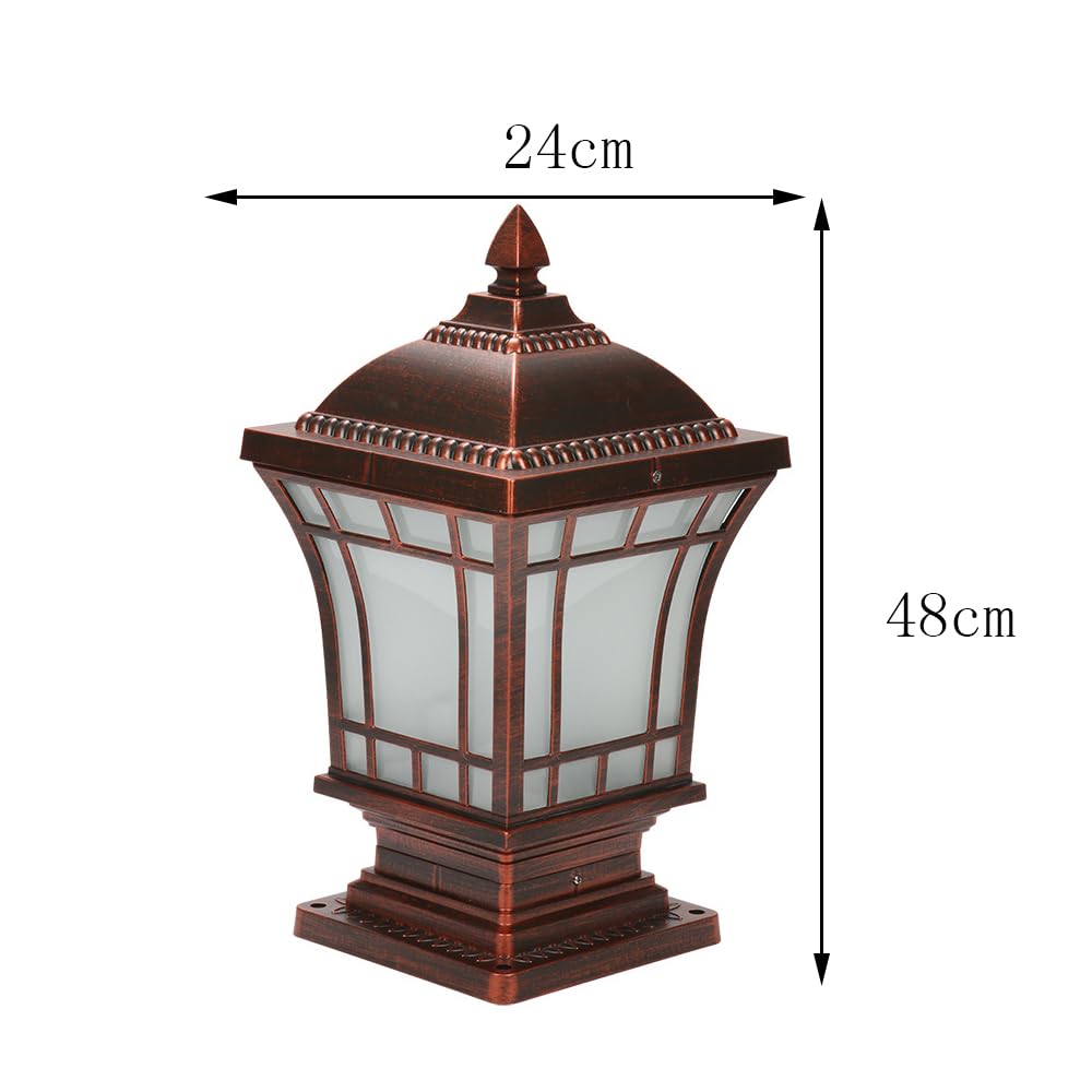 Farola de Exterior,Lámpara de Sobremuro para Exteriores,Luces Jardín Impermeable para Paisaje Caminos Deco (D)