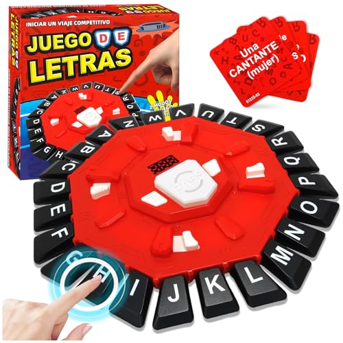 Juegos de mesa 24 letras en español,Juego alfabético increíblemente interesante con 2 modos, 140 categorías temáticas,Tormenta de Palabras,Juego de palabras para pensar en familia y en fiestas,2 a 8