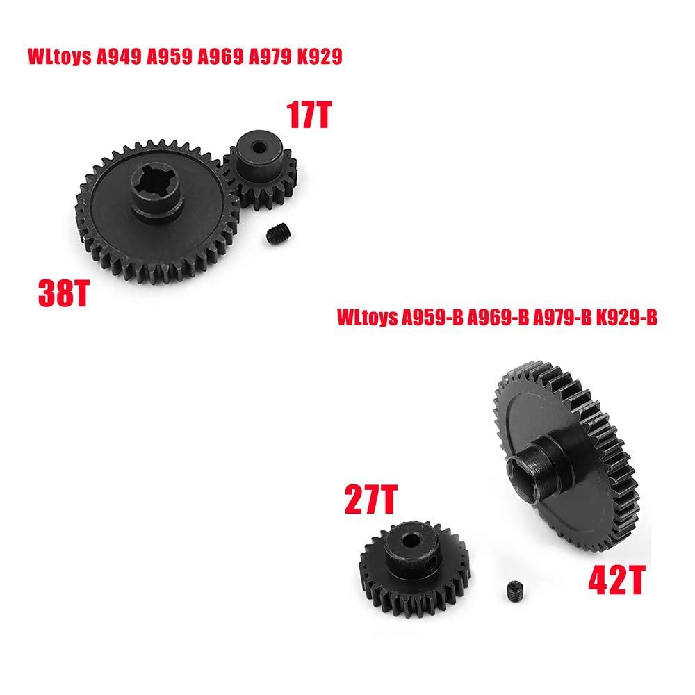 1 Set Komplettes Upgrade-Ersatzteil-Kit für A959 A969 A959-B A969-B A979-B K929-B 1/18 RC-AutoersatzzubehöR, B.