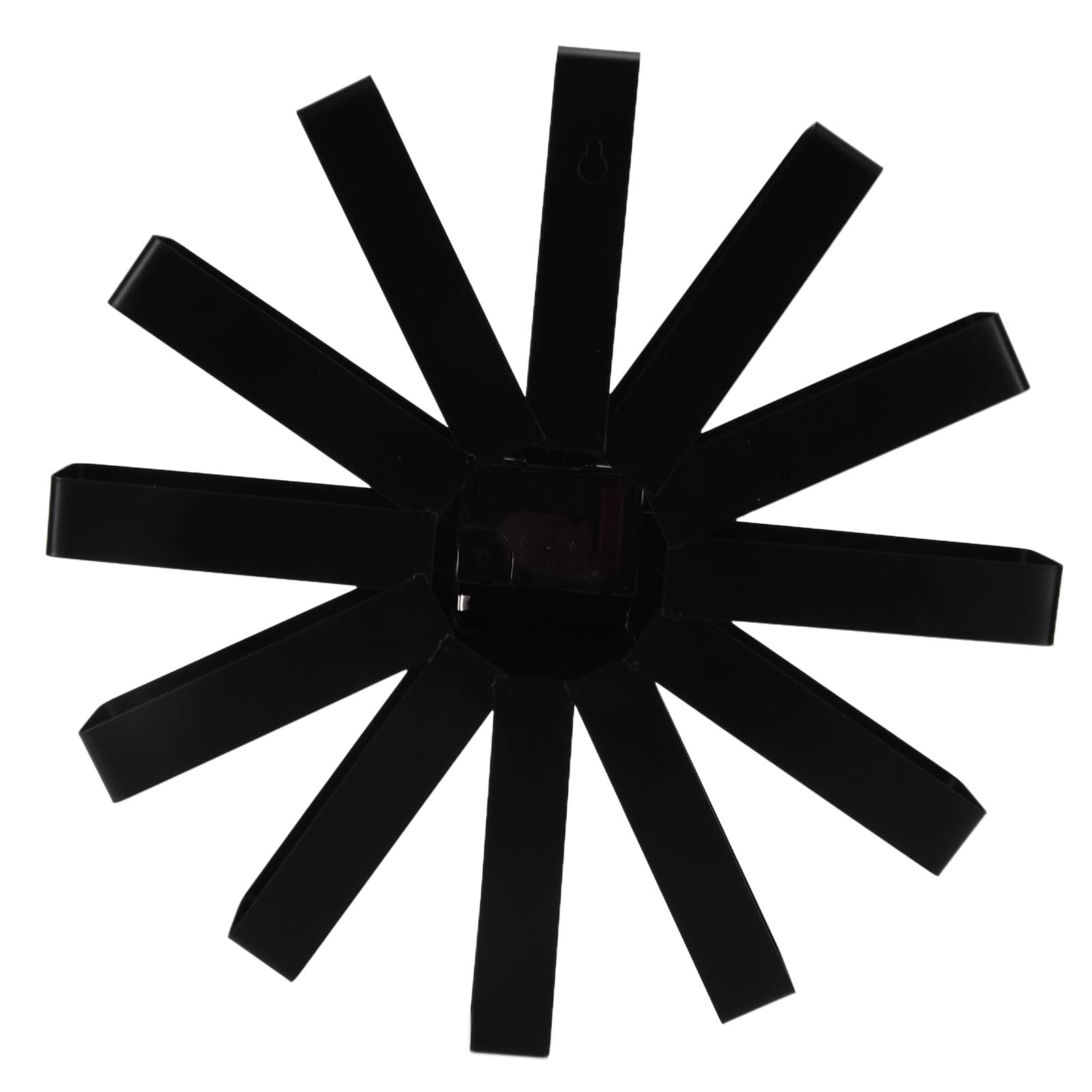 Cryfokt Orologio da Parete Silenzioso, Design a Nastro in Acciaio Inox,