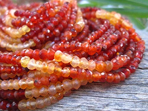 Cornaline facettées rondelles 3mm LKBEADS idée de fil de pierre pour créer un cadeau personnalisé