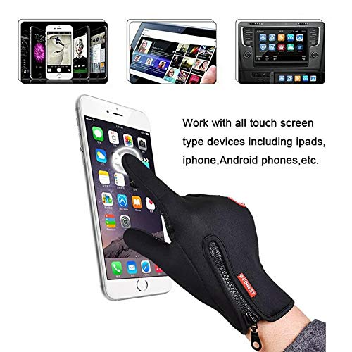 Luva de ciclismo bike moto motocross anti chuva aveludada touch screen anti derrapante