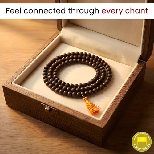 Image of Karungali Mala Original | karungali malai original certified | karungali malai original with lab certificate| 8 mm beads | ebony wood