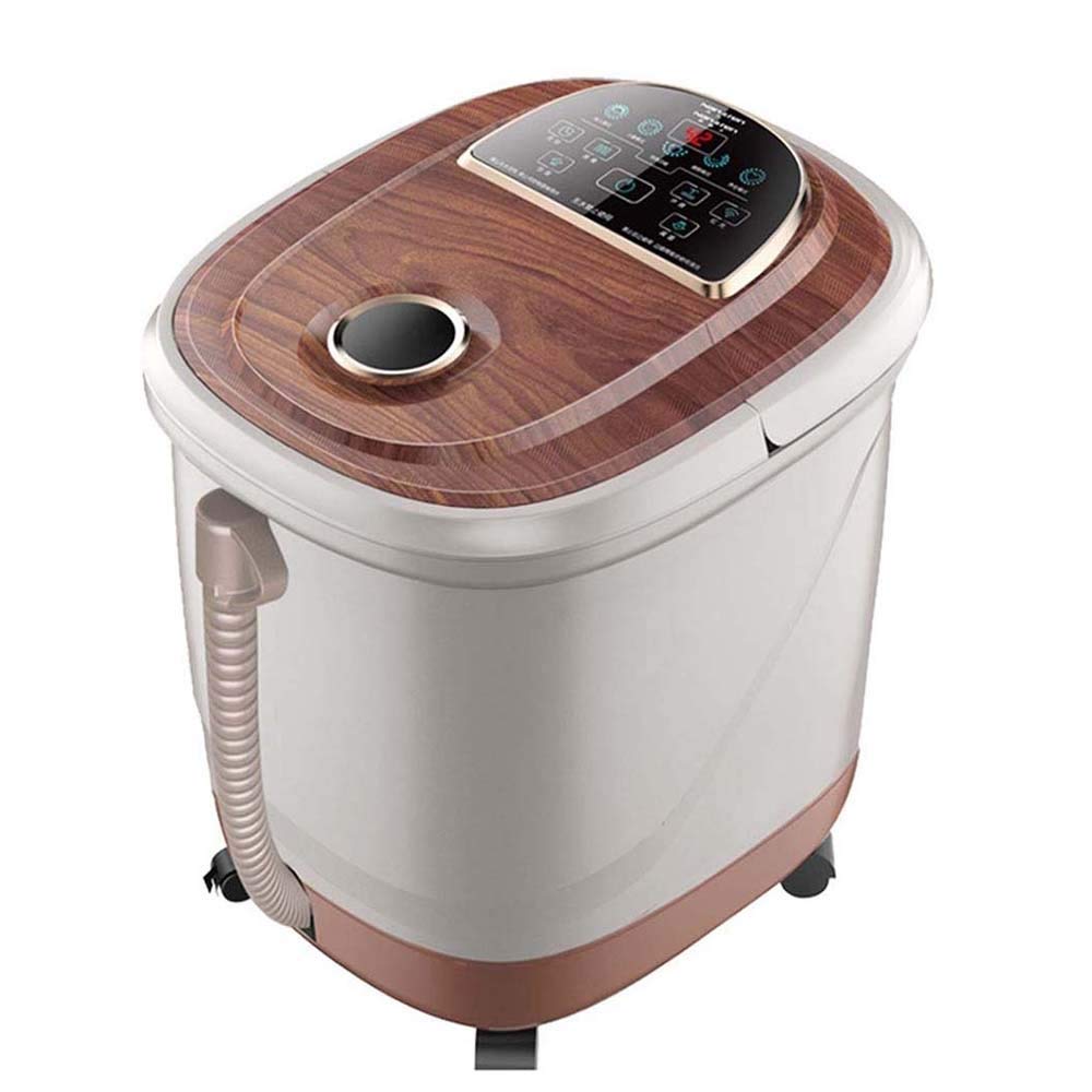 Masajeador de baño con masajeador de baño de pies, masaje motorizado todo en uno, termostato profundo, cubo de pies, control de temperatura, pantalla LED digital