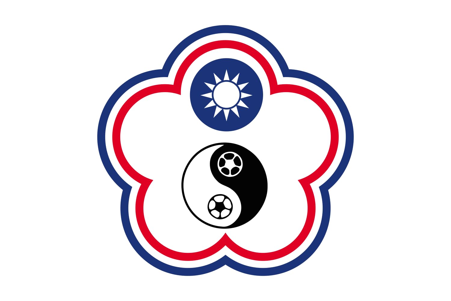 Drapeau Chinese Taipei Football team XL de qualité supérieure renforcée