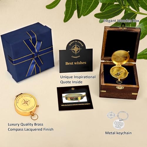 Boussole de collection gravée, un bel objet traditionnel pour adolescent - 2