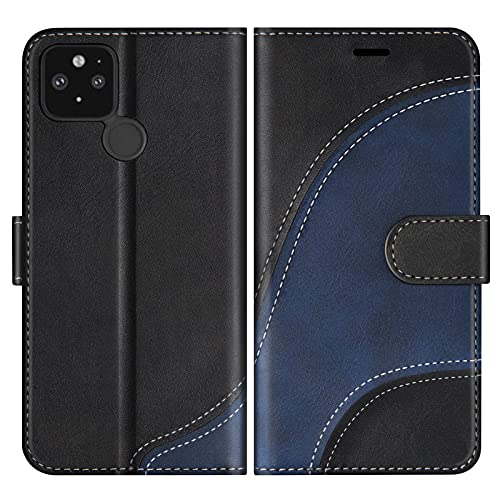 BoxTii Coque pour Google Pixel 4A 5G / Pixel 5 XL, Portefeuille Etui en Cuir PU, Magnétique Protection Housse Coque pour Google Pixel 4A 5G / Pixel 5 XL, Noir