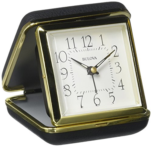 Bulova Vacationer Travel Clock, Gold
