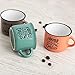 Quid Frappe Deco Set De 6 Tazas Cerámico Surtido 8cl Gres Apto Microondas Imagen de Quid Frappe Deco Set De 6 Tazas Cerámico Surtido 8cl Gres Apto Microondas