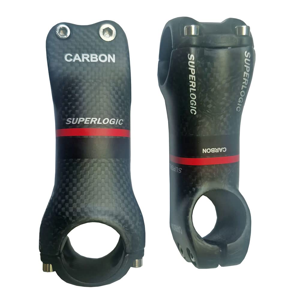 Attacco Manubrio Mtb Strada dello stelo della bicicletta della fibra del carbonio a full della matta da 3 pezzi / Mtb. Bicicletta in carbonio PARTI BICICLETTA ANGLIO A 6/17 GRADI Bici Accessori for bi