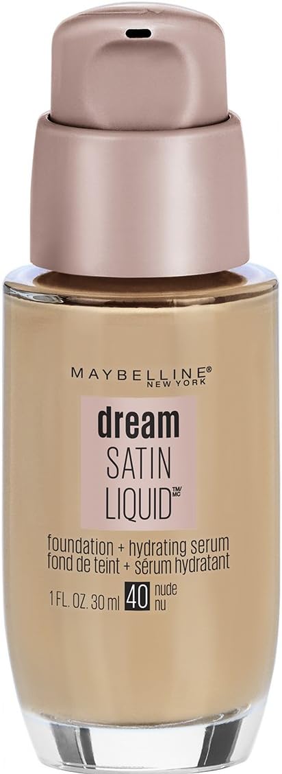 Maybelline New York Dream Satin Liquid Foundation (Dream Liquid Mousse Foundation), Nude, 1 fl. oz.