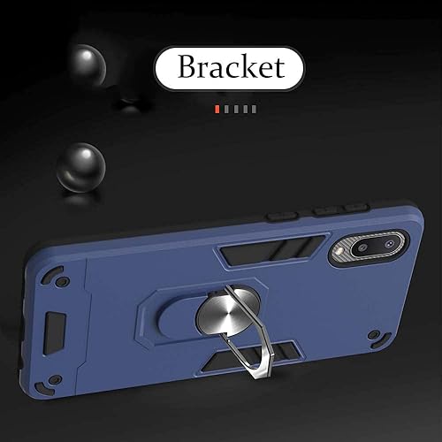 Miniatura 7 de Funda compatible con Vivo Y21s 4G, anillo integrado con soporte magnético compatible con Vivo Y33s 4G  Y21 4G funda 2 en 1 a prueba de golpes, color