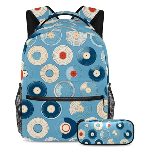 Sac à dos de jour et trousse assortie pour les cours et le campus