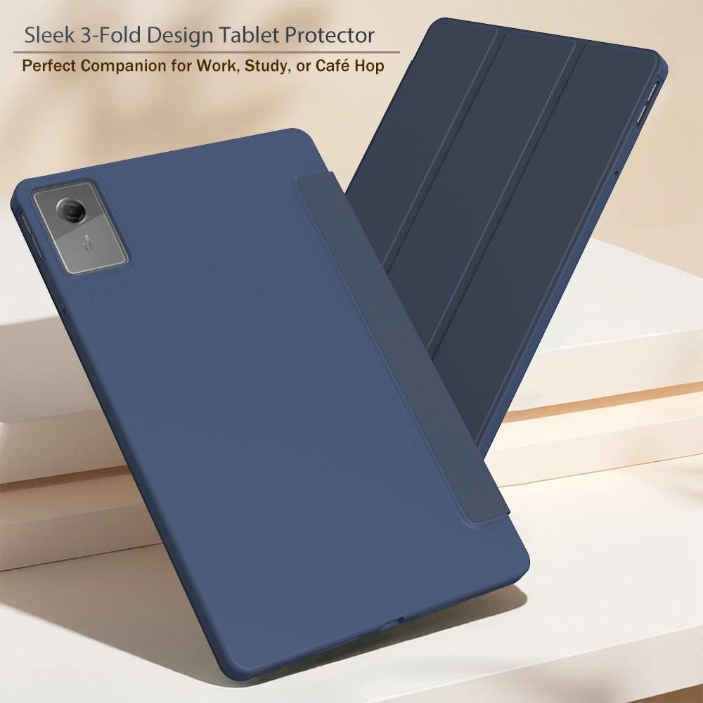 Case for Lenovo Tab 10.1 Inch 2025 (Model: TB311FU/TB311XU) - Slim Lightweight Durable Trifold Stand Cover, Supports Auto Wake/Sleep, Blue image 2