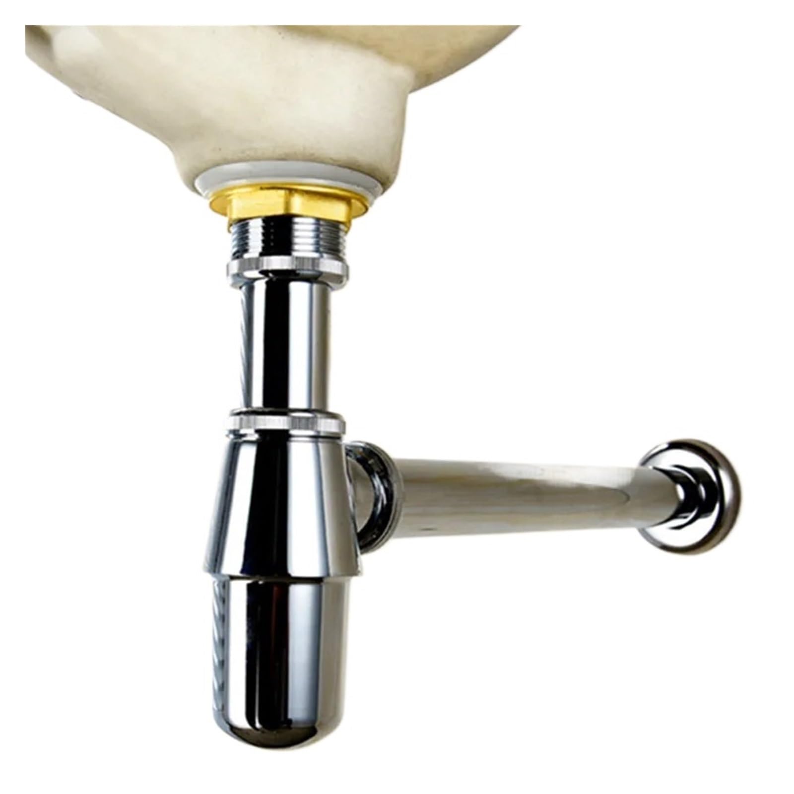 Siphon de lavabo bouteille pour rénovation de meuble de salle de bain moderne
