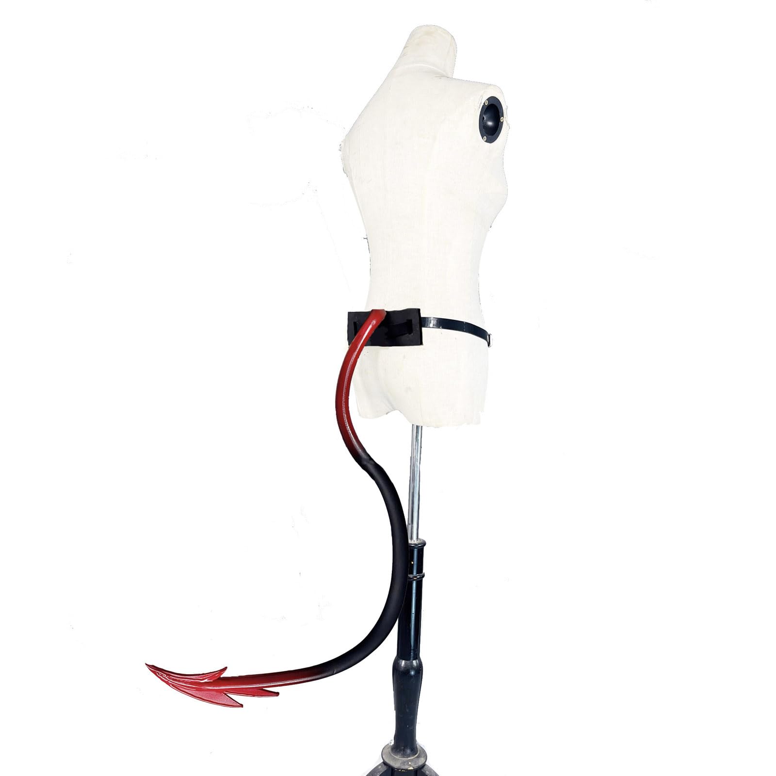 Demen Teufel Schwanz Cosplay Requisiten Nette Liebe Herz Dämon Schwanz (Schwarz Rot)
