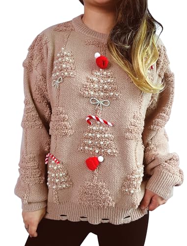 Image of OMEWEE Halloween Sweaters for Women 2024 Womens Ribbed Cuffs Pullover Sweaters Knit Baggy Fall Sweaters for Women