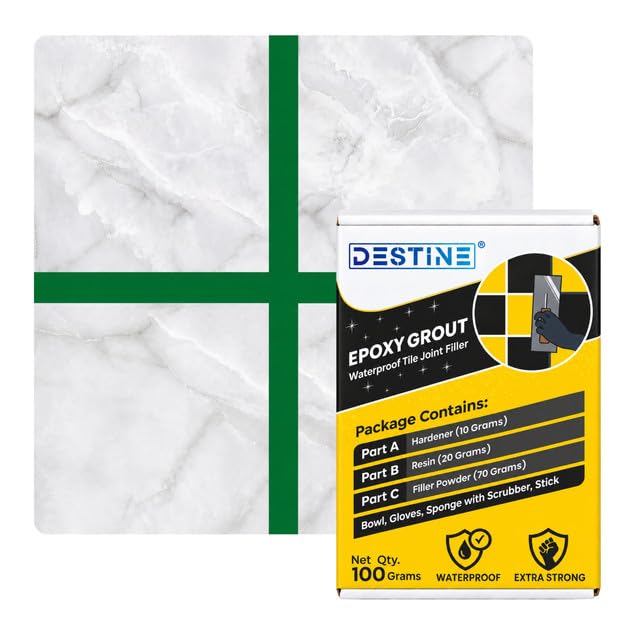 Image of DESTINE Epoxy Grout for Tiles (110 Colours)(Forest Green)