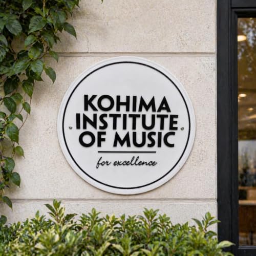 Image of DON'T JUDGE ME Custom backlit business logo sign, Round acrylic logo sign for office wall | Round Shape | Colour :- Black And White| Material:- ACRYLIC SIGNAGE, Size- 16 INCHES)