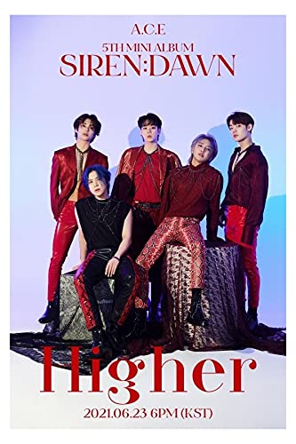 A.C.E Siren : Dawn 5th Mini Album Eclipse-Violet Ver CD+1p Poster+76p PhotoBook+1p Sticker+1p Both Side PhotoCard+1p Selife PhotoCard+1p Lenticular PhotoCard+Tracking Kpop Sealed