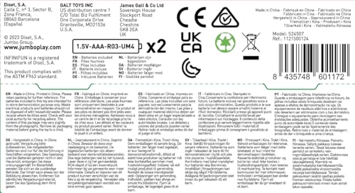 Infini Fun - Meine ersten Schlüssel - Autoschlüssel für Babys und Kleinkinder - mit Licht und Sound - großer Schlüsselanhänger - Imitationsspiel - ab 18 Monaten
